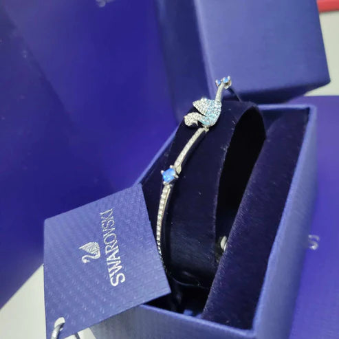 PULSERA ICONIC SWAN CISNE RODIO SWAROVSKI + REGALO